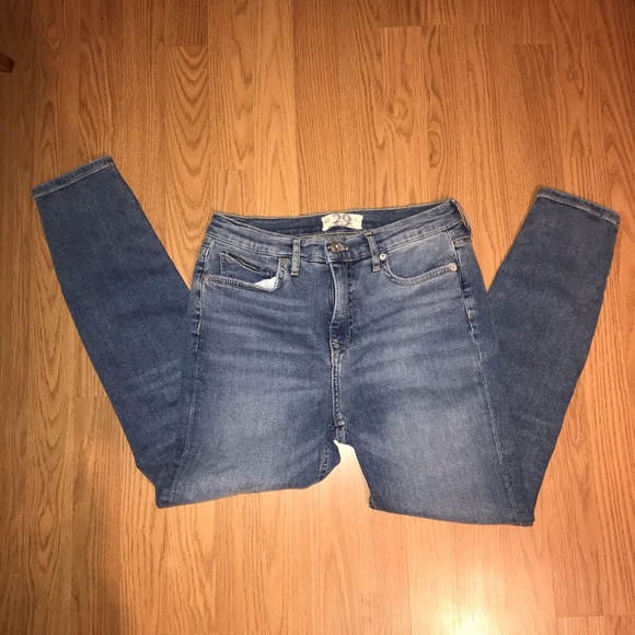 Free people busted knee denim skinny jeans - Picture 6 of 8